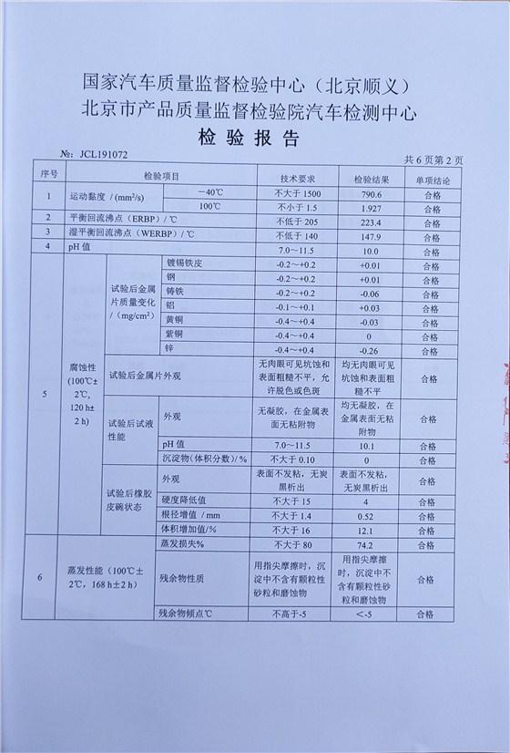 制動(dòng)液檢測(cè)報(bào)告2